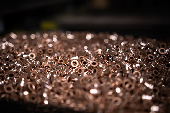 Flanged bronze bearing